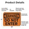 Signmission Do Not Enter OSHA Warning Sign, Plastic, 10in W x 7in L, 2PK OS-2PACK-WS-P-710-L-19656 - alternate 6